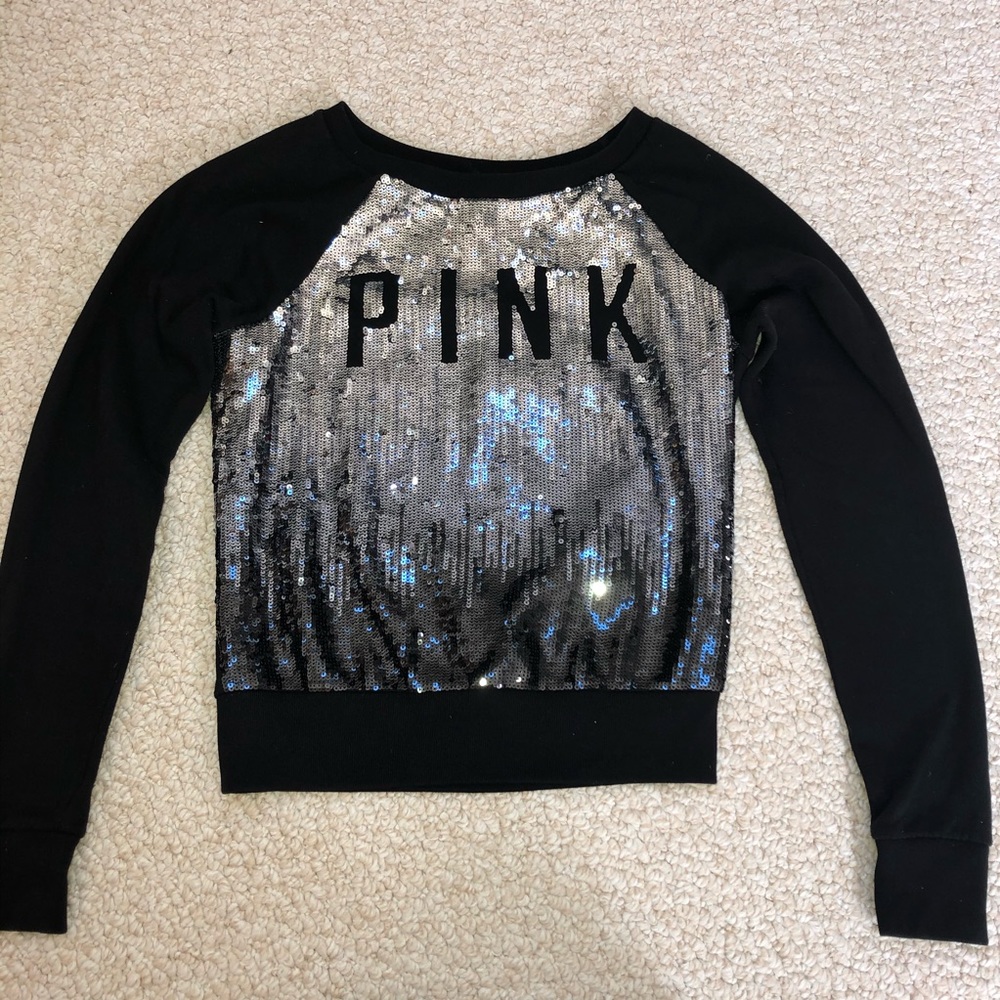 Victoria Secret PINK sequin crewneck